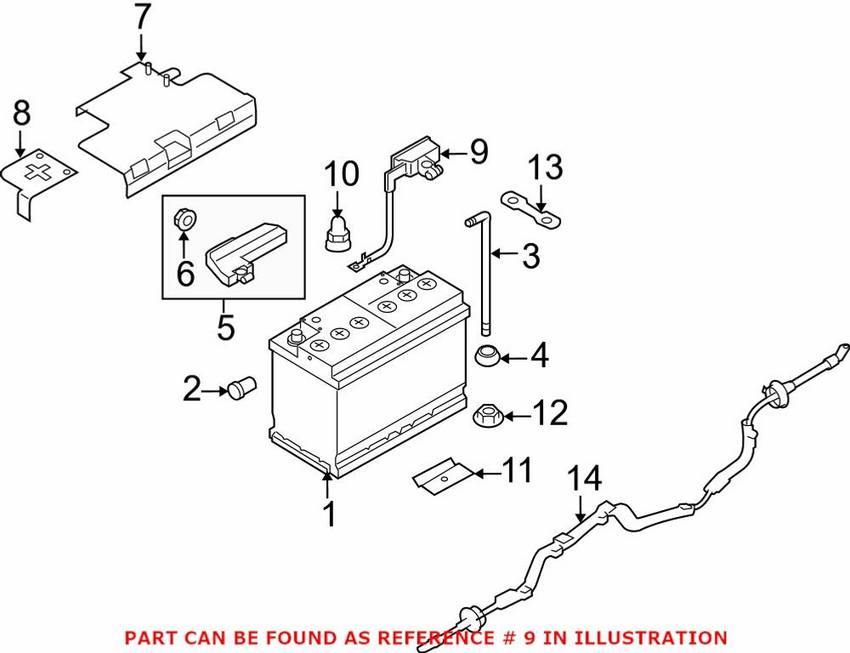 Audi Battery Cable 8S0915181B